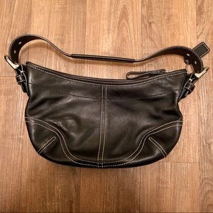 Coach black leather purse